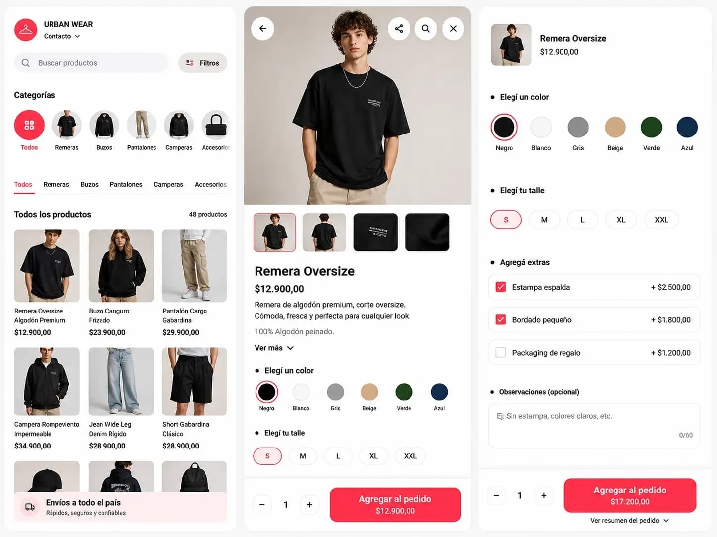Tienda de Ropa Masculina